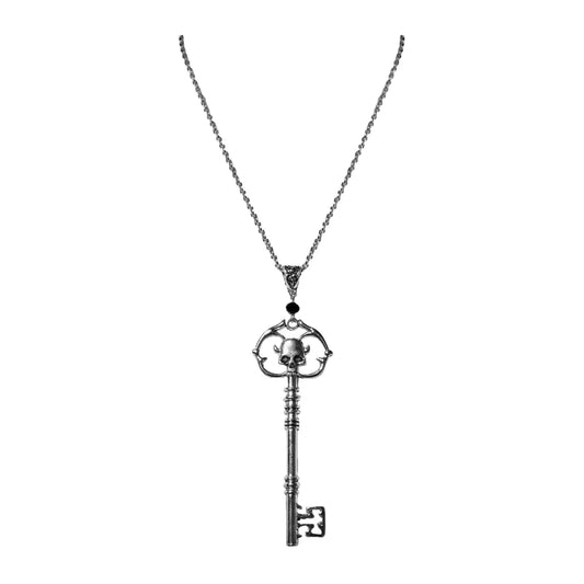 Punk Skeleton Key Necklace – Alloy Pendant