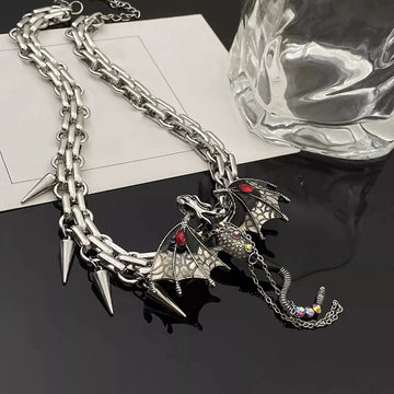Imprisoned Dragon Necklace – Gothic Chain Jewelry