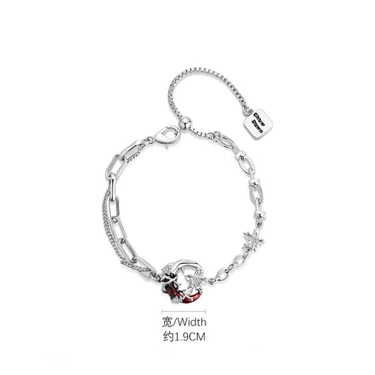 Scarlet Moon Earrings – Cyberpunk Style
