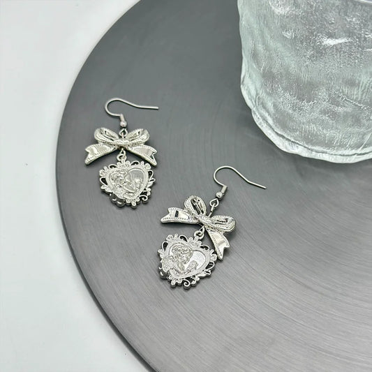 Cupid & Bow Earrings – Romantic Drop Design